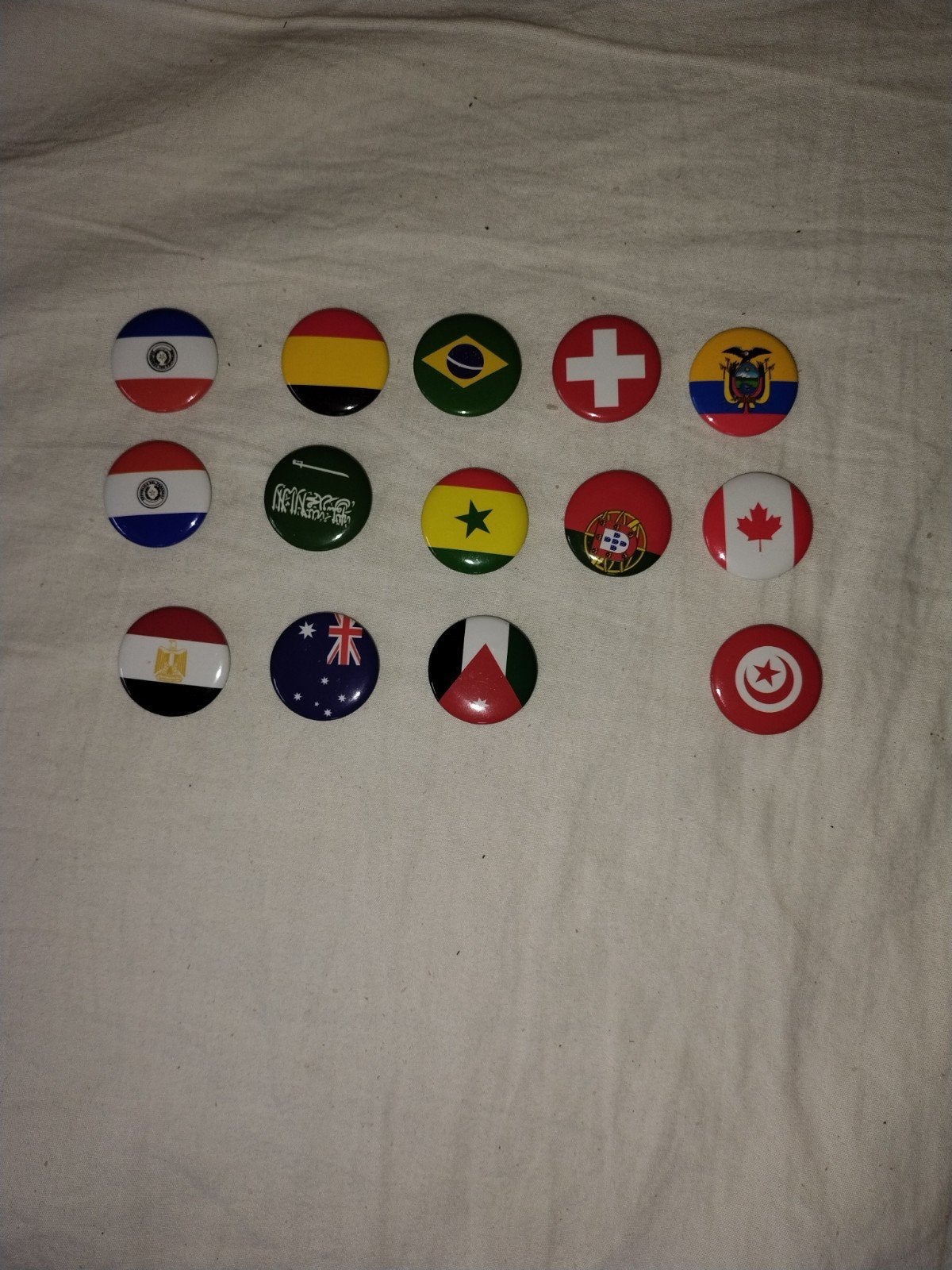 Dekamarkt wk button, Ophalen, Losse flippo's