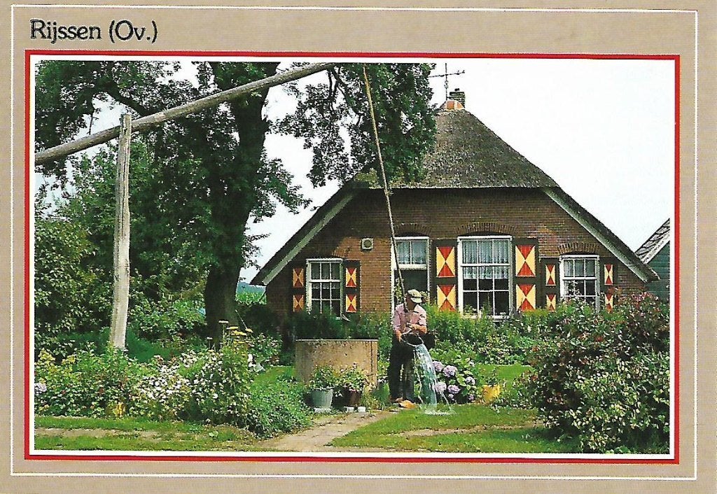 Rijssen- -Boerderij met waterput., Ophalen of Verzenden, 1980 tot heden, Gelopen, Overijssel