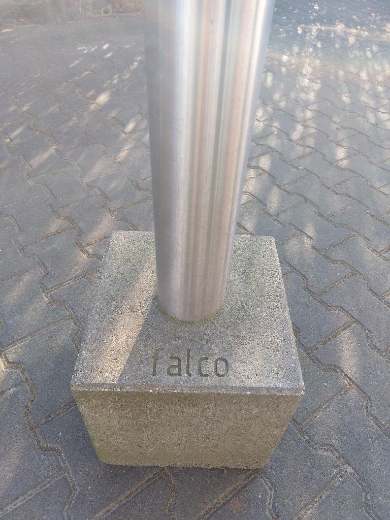 Falco RVS Paal perkeer paal afzetpaal, Ophalen, Overige materialen, ., Dubbelstaafmat hekwerk
