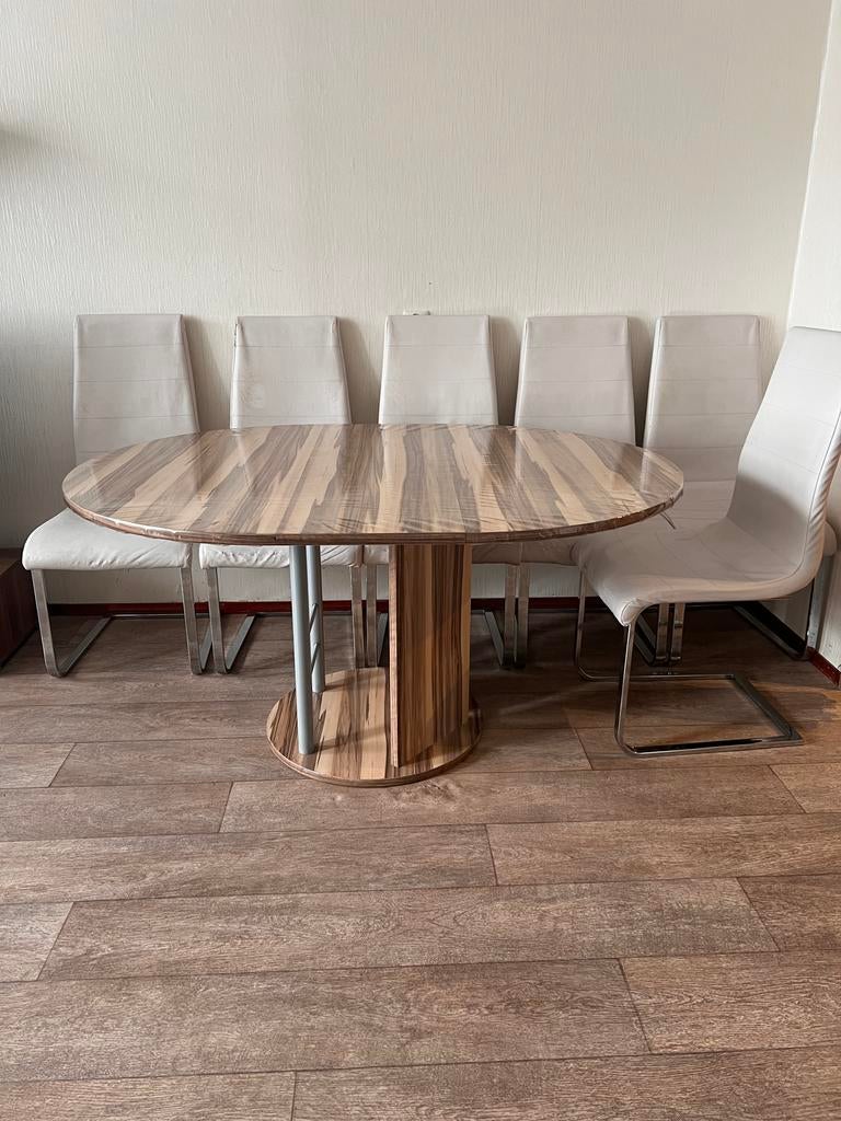 Eettafel eikenkleur, Ophalen of Verzenden, Gebruikt