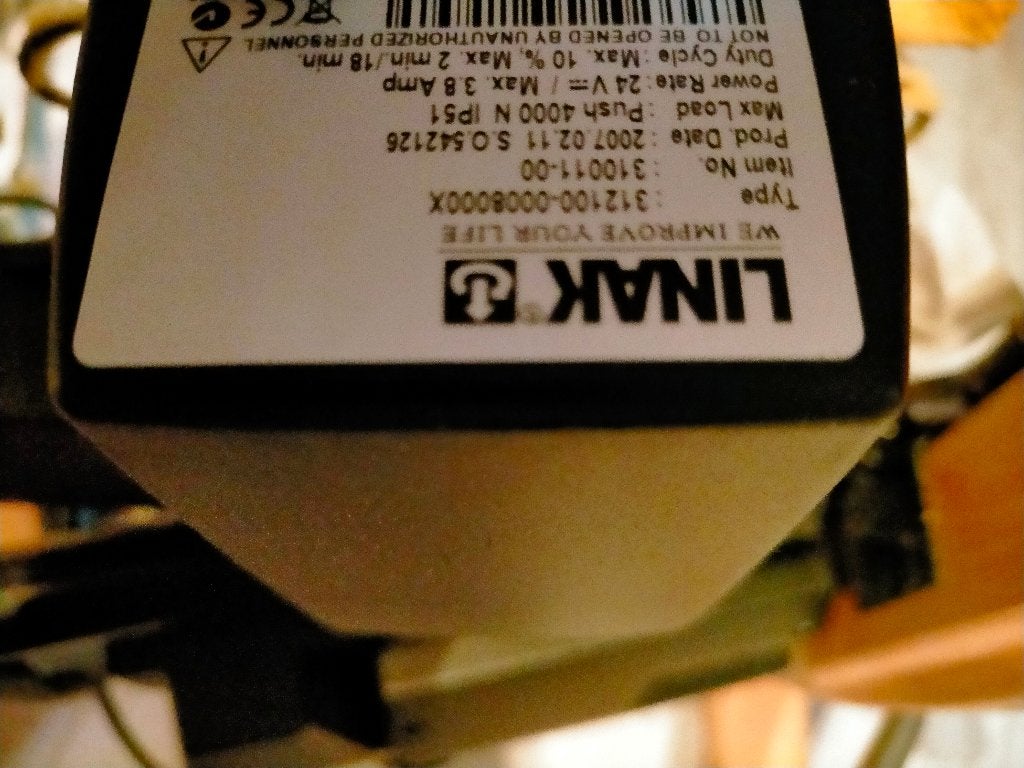 Complete LINAK motor-besturingskast en handbediening, Ophalen, Gebruikt, Minder dan 50 cm