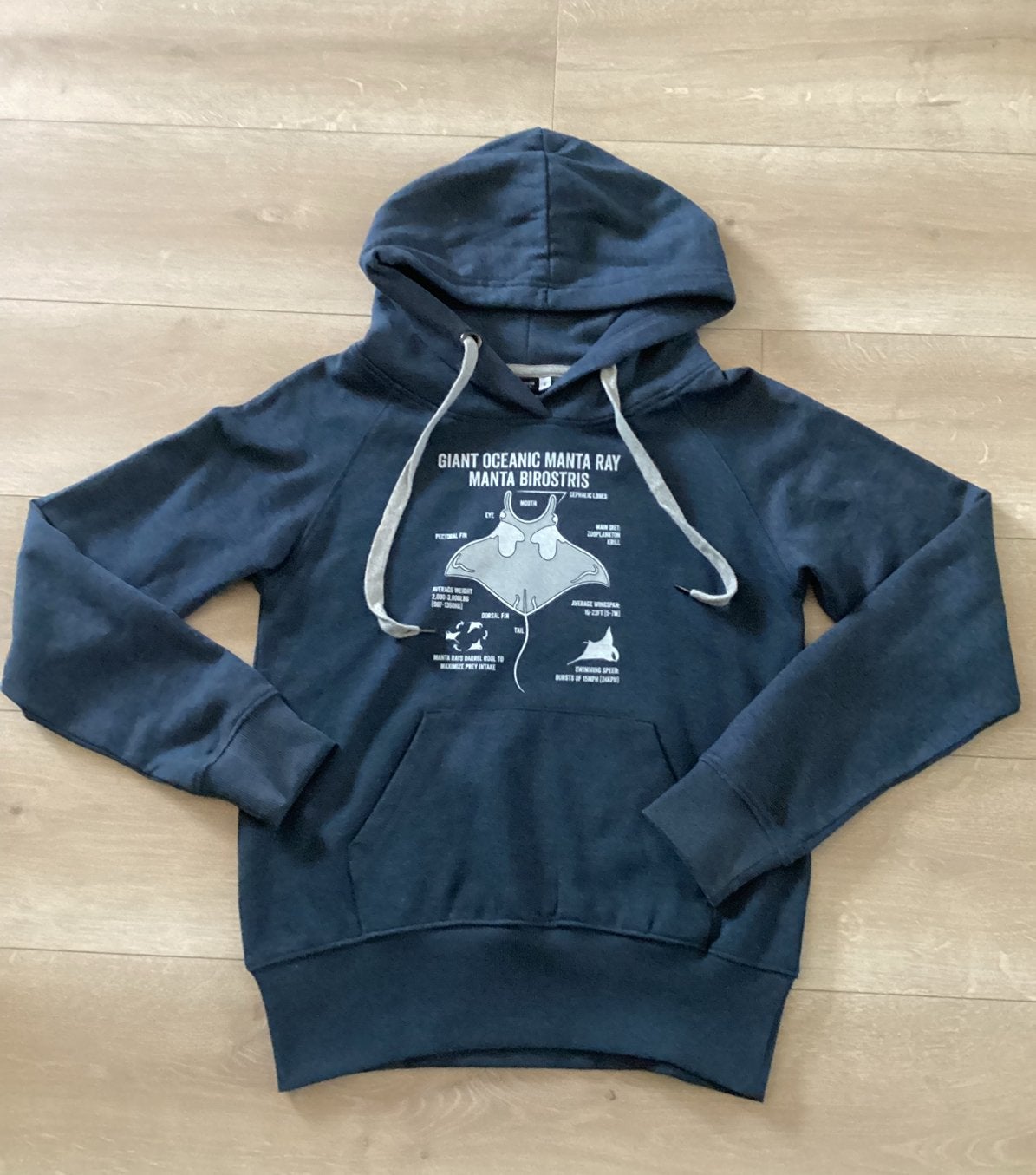 Hoodie trui blauw rog spreadshirt maat S nieuwstaat, Kleding | Dames, Truien en Vesten, Ophalen of Verzenden, Zo goed als nieuw