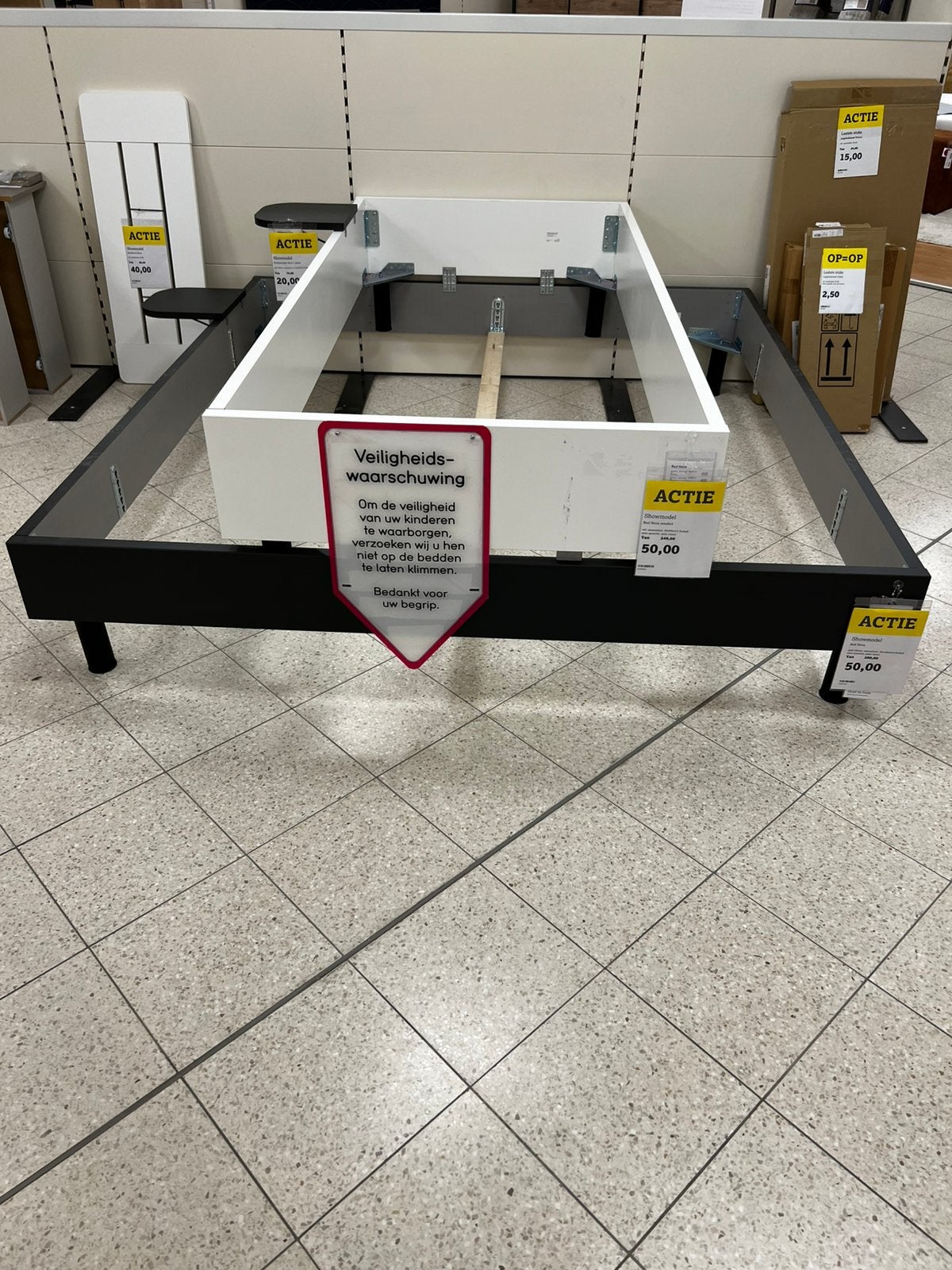 Bed Nova, Ophalen, Overige materialen, 90 cm, Eenpersoons