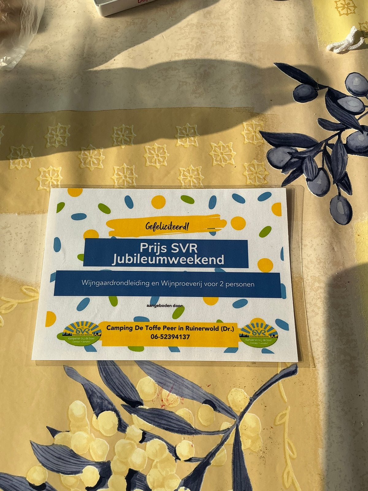 Wijnproeverij, Eén persoon, Cadeaubon
