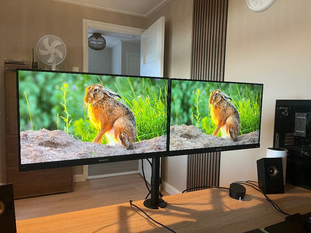 2x Philips 21,5" IPS Full HD beeldscherm, Computers en Software, IPS, Kantelbaar, Full HD, Ophalen of Verzenden