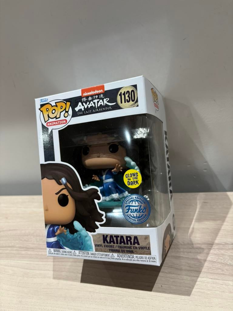 Funko Pop! Katara 1130 Avatar The Last Airbender Glow Dark, Funko Europe, Ophalen of Verzenden, Zo goed als nieuw, 4th floor, 1 Queen Caroline St, London W6 9YN, Verenigd Koninkrijk