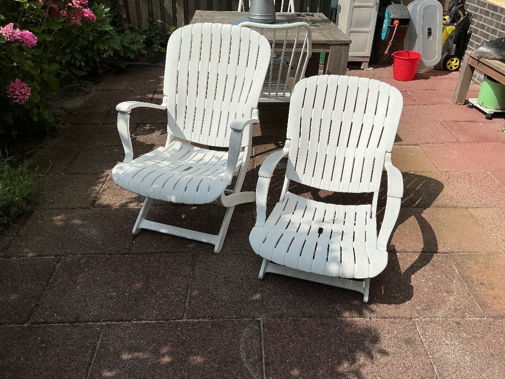 Allibert Tangor ,, set van twee. I.Z.G.S, Tuin en Terras, Tuinstoelen, Ophalen, Gebruikt, Kunststof, Verstelbaar