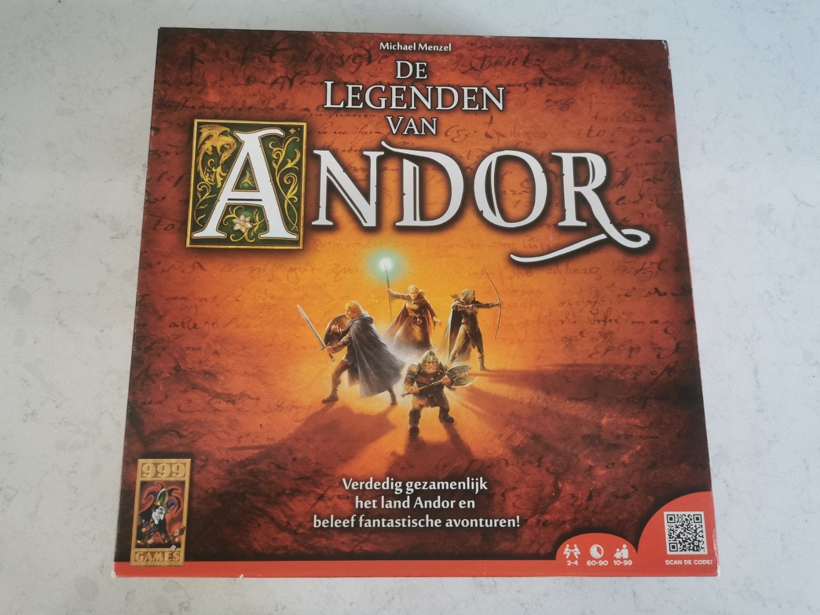 De Legenden van Andor, bordspel, Drie of vier spelers, Ophalen of Verzenden, Zo goed als nieuw, 999 Games bv