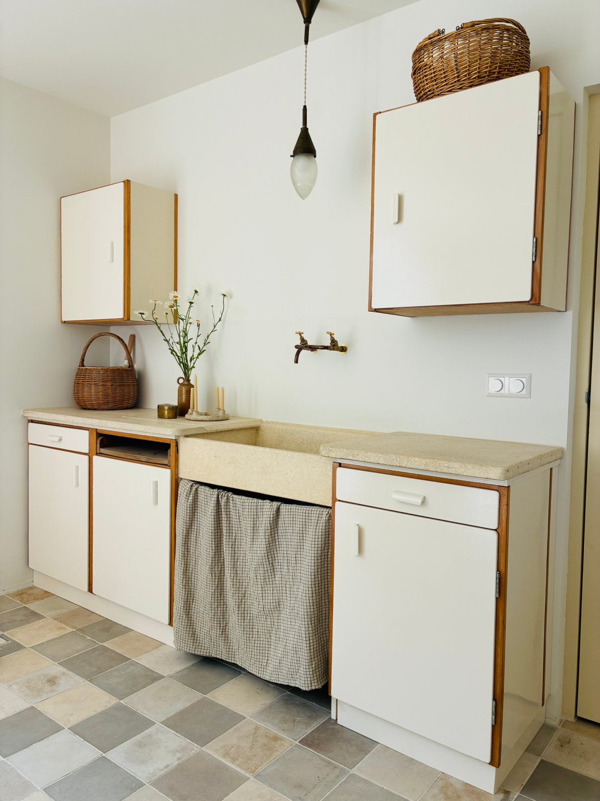 Originele vintage Piet Zwart keuken Bruynzeel GERESERVEERD, Huis en Inrichting, Keuken | Complete keukens, Ophalen, Gebruikt