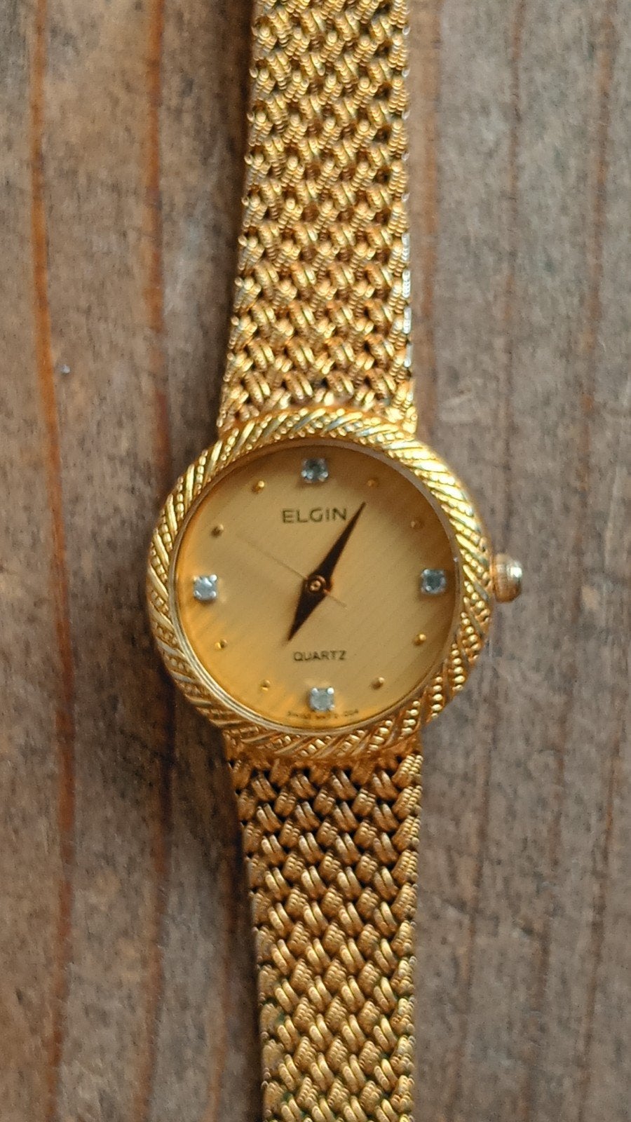goudkleurig Elgin dames quartz horloge, Overige merken, Staal, Staal, Polshorloge