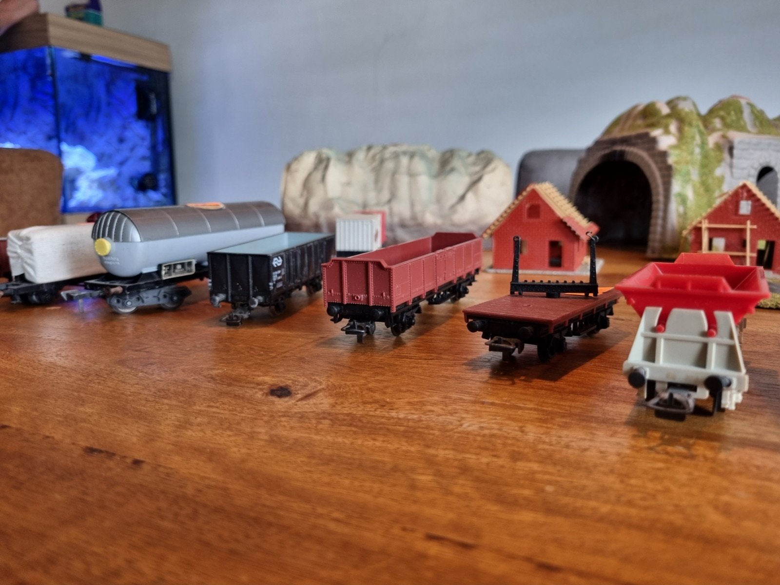 Wagonnen karretjes H0 model spoor, Gebruikt, Gelijkstroom, Fleischmann, Rails