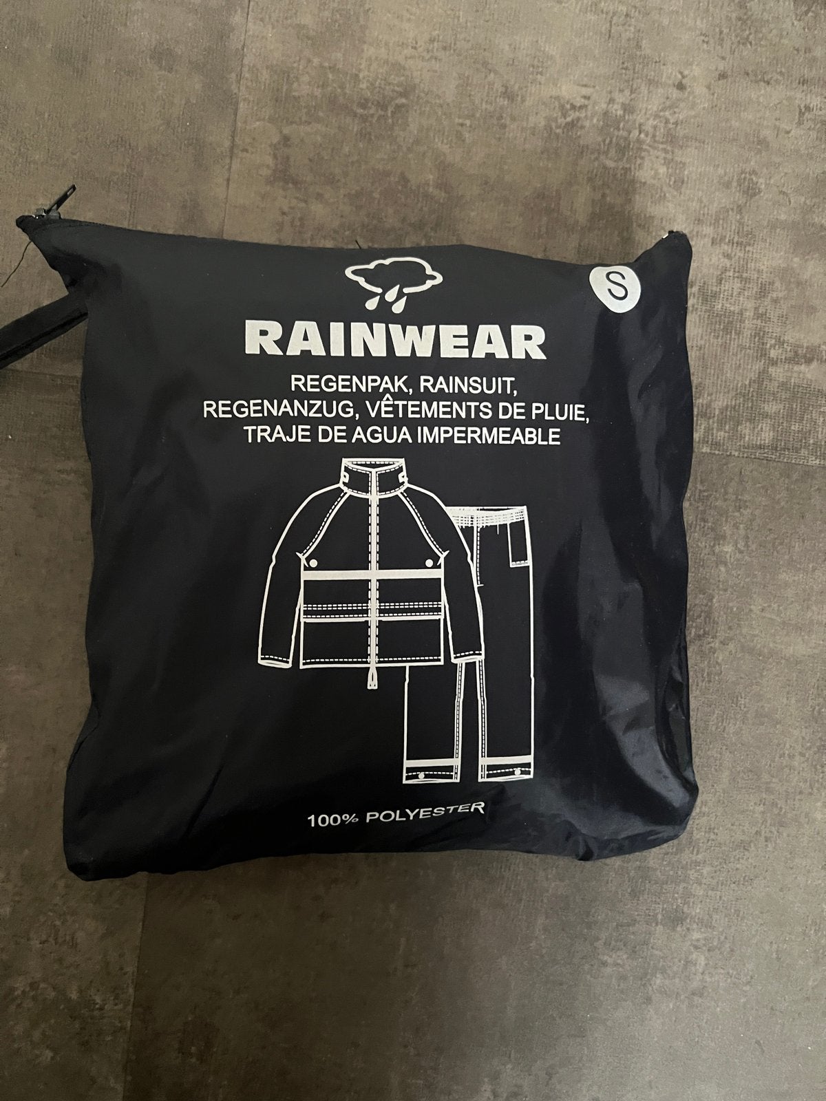 Regenpak Maat S - 100% Polyester, Ophalen of Verzenden, Nieuw, Regenpak