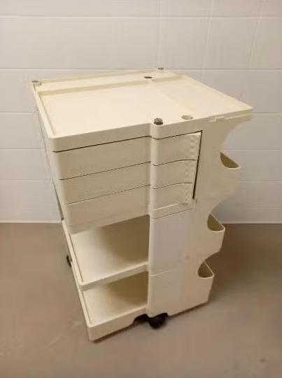 Joe Colombo voor Bieffeplast Padovo Italia - Boby Trolley, Ophalen, Kunststof, 50 tot 100 cm, Zo goed als nieuw