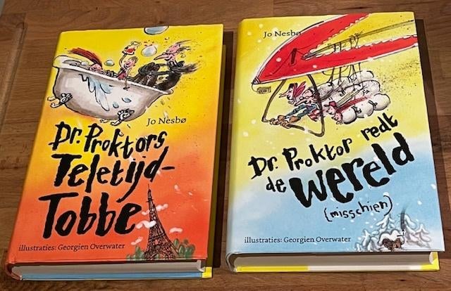 2 x Jo Nesbø. Dr. Poktor redt wereld/Teletijd-Tobbe. 2018/19, Boeken, Kinderboeken | Jeugd | 10 tot 12 jaar, Ophalen of Verzenden