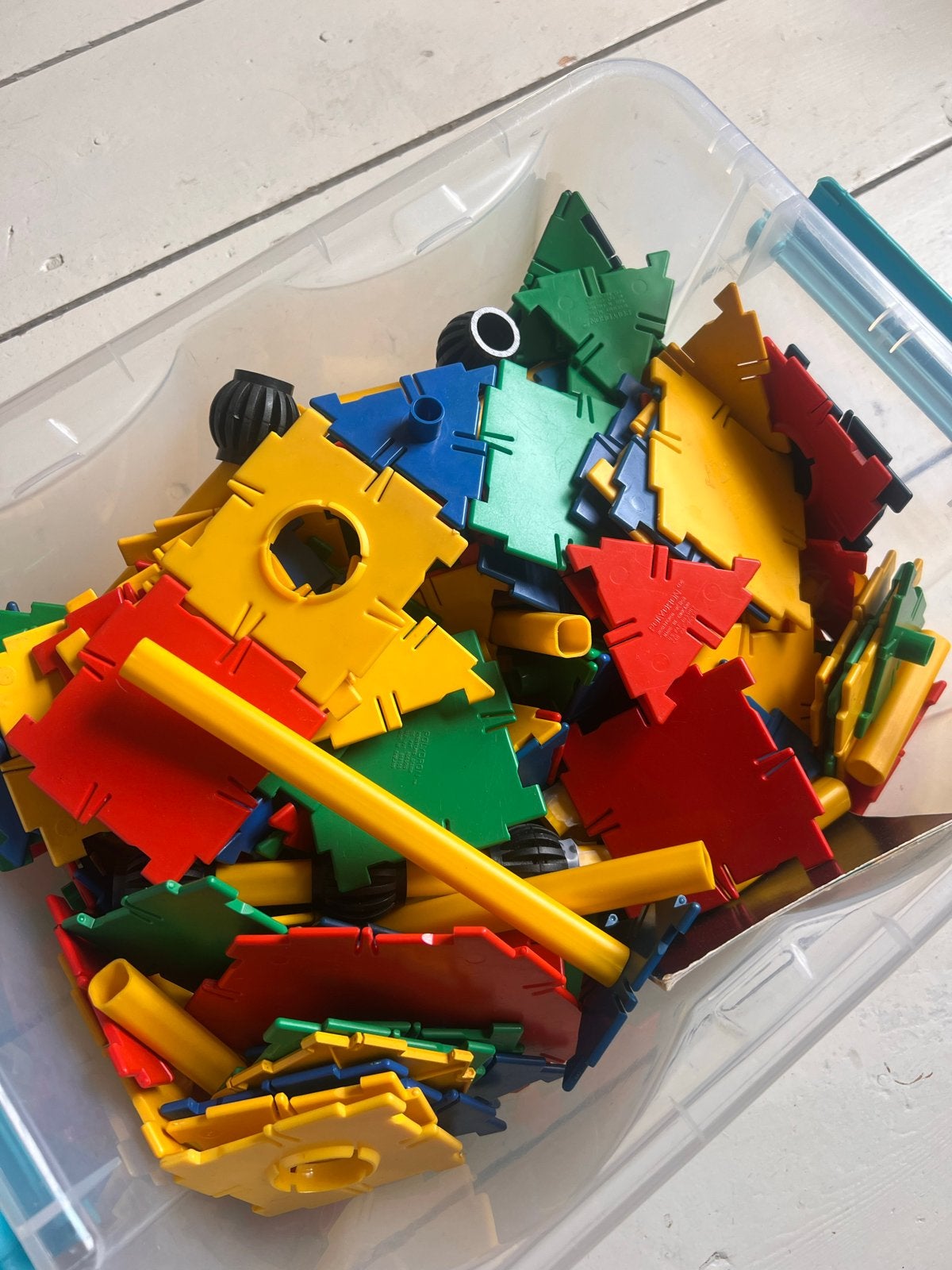 POLYDRON vintage speelgoed hele doos met instructieboekje, Kinderen en Baby's, Speelgoed | Bouwstenen, Ophalen, Gebruikt, Overige merken