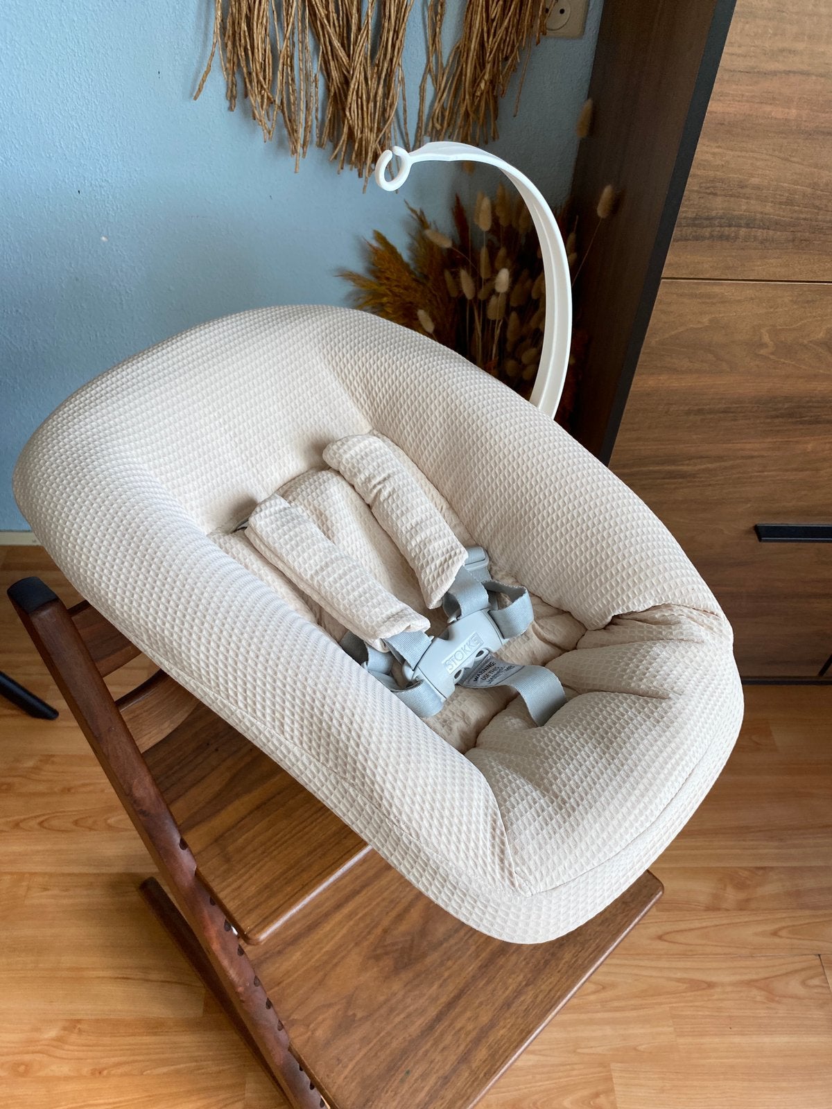 Beige wafel met dikke vulling voor Newborn stokke, Kinderen en Baby's, Ophalen of Verzenden, Nieuw, Meegroeistoel, Stoelverkleiner