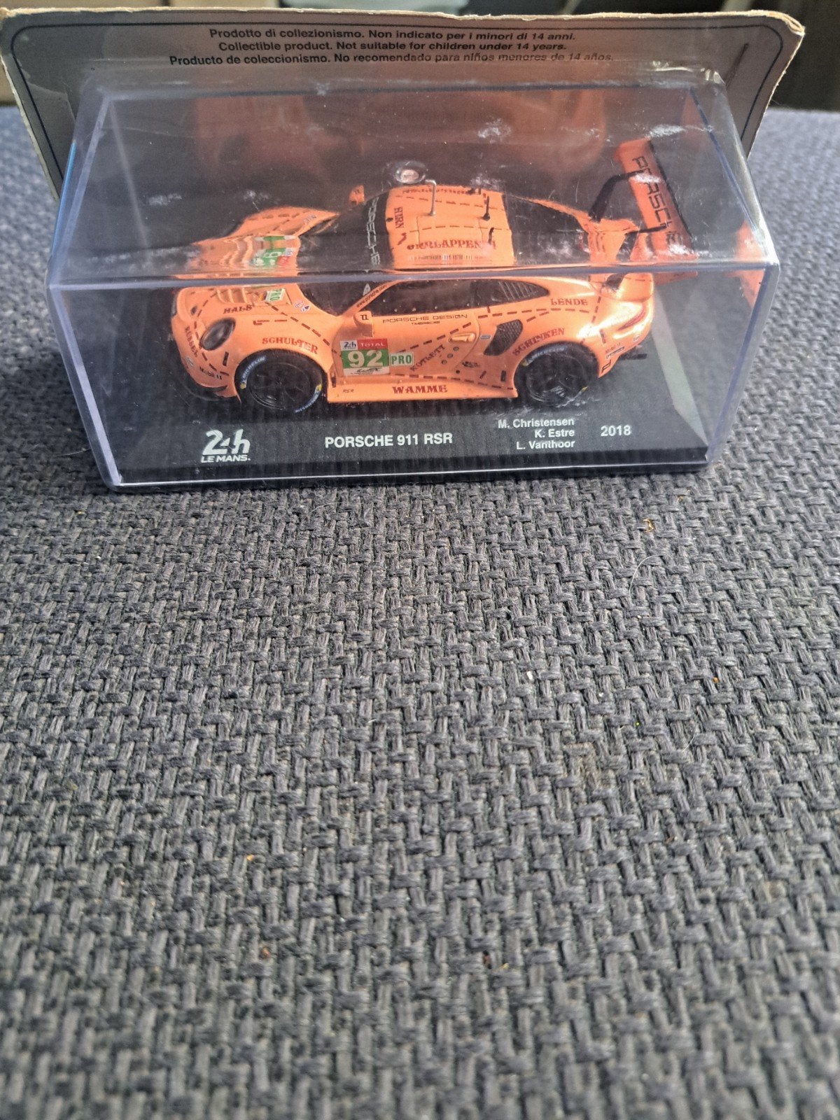 altaya model porsche 911 rsr le mans 2018, Overige merken, Auto, Ophalen of Verzenden, Zo goed als nieuw