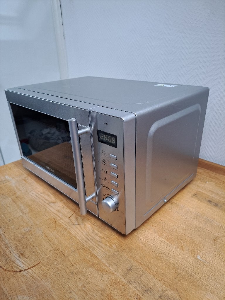 RVS Magnetron, Witgoed en Apparatuur, Ophalen, Minder dan 45 cm, Draaiplateau, Vrijstaand