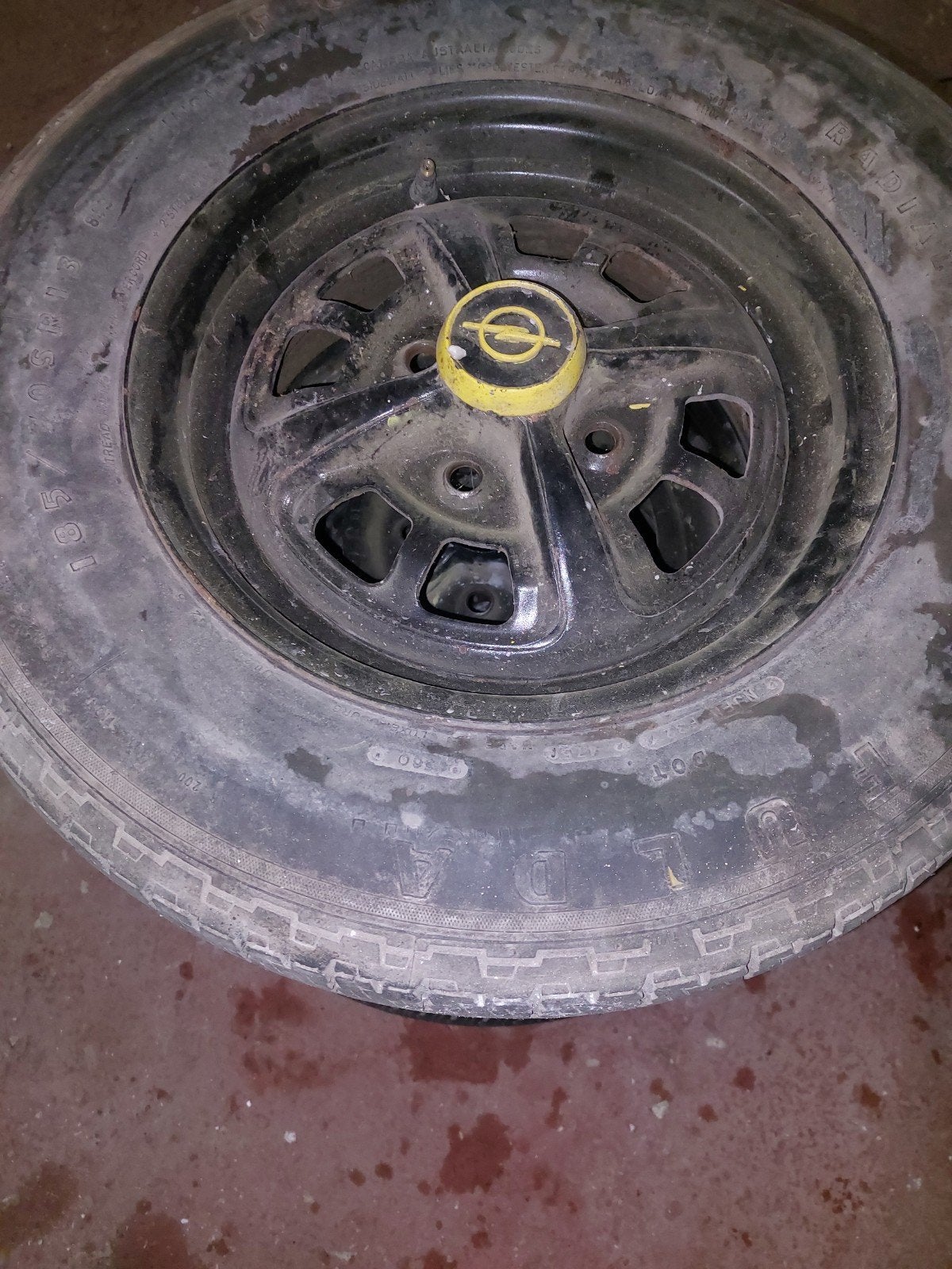 Oldtimer wielen met banden voor opel gt ascona manta kadett, Ophalen of Verzenden
