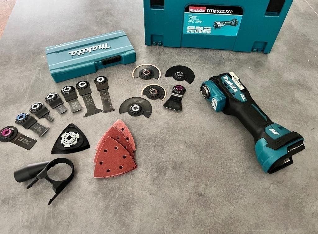 Makita DTM52ZJX2 18V accu LXT Multitool Starlock Max Set BL, Ophalen of Verzenden, Nieuw, Gereedschap of Toebehoren