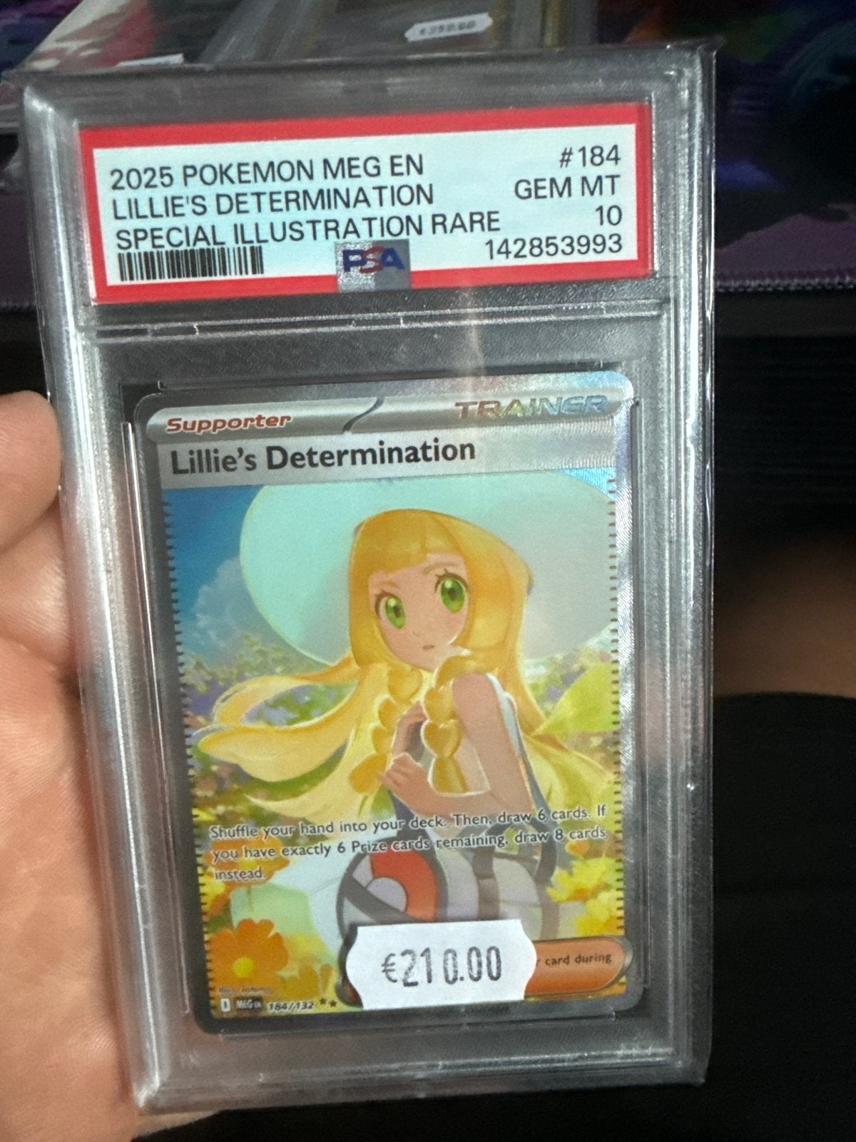 Pokémon Lillie's Determination PSA 10 GEM MT Special Rare, Ophalen of Verzenden, Nieuw, Losse kaart