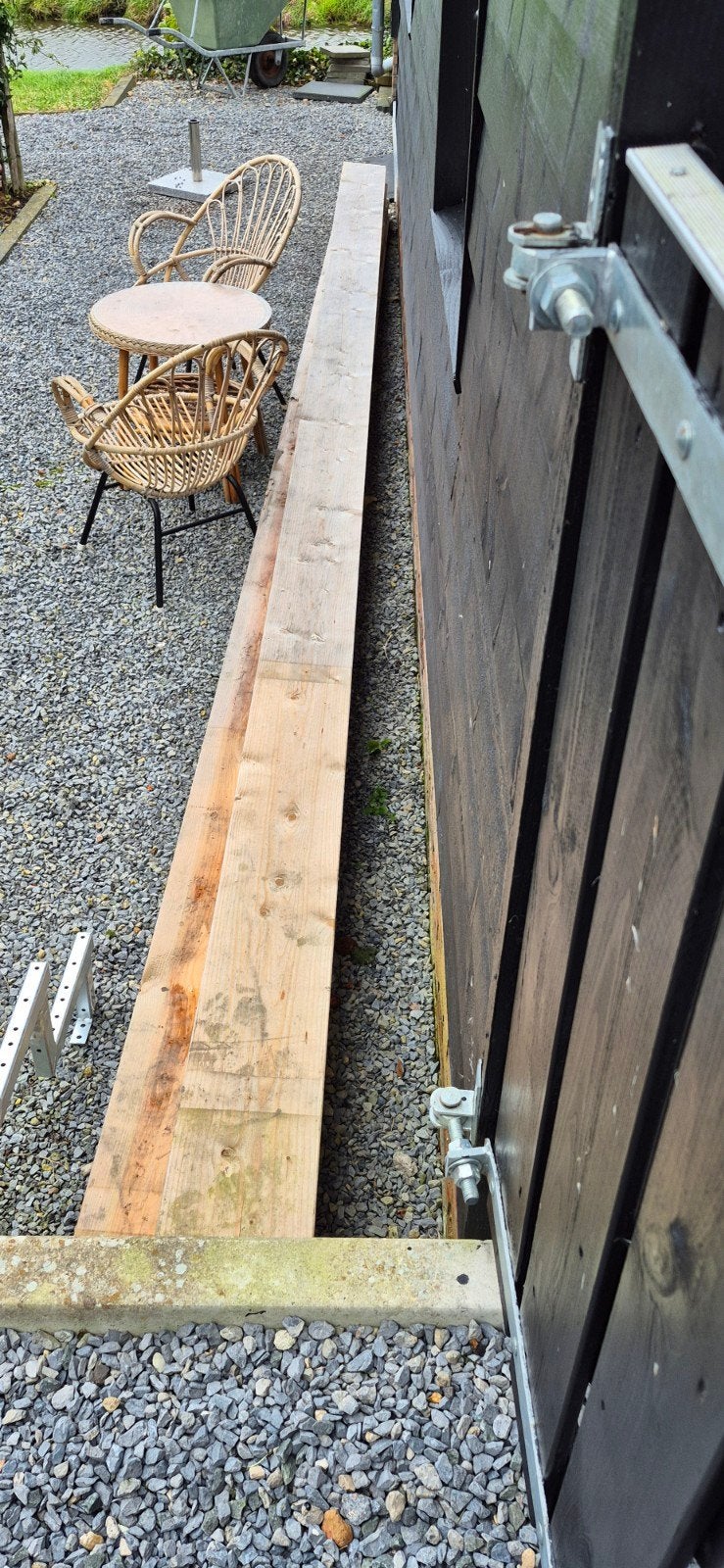 4 balken 6000x220x70, Ophalen, 25 tot 50 mm, Zo goed als nieuw, 200 tot 250 cm