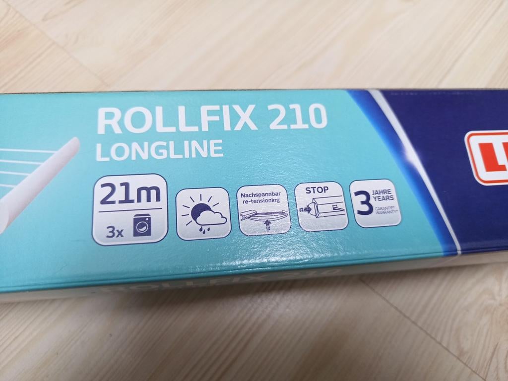 Leifheit Rollfix 210 Longline oprolbare waslijn 21m, Ophalen of Verzenden, Nieuw, Wasrek