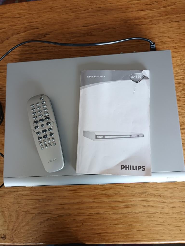 Philips DVP520 DVD-speler met afstandsbediening en handleidi, Audio, Tv en Foto, Dvd-spelers, Ophalen of Verzenden, Gebruikt, Dvd-speler