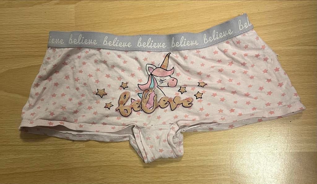 Eenhoorn boxershort maat 128, Ophalen of Verzenden, Gebruikt