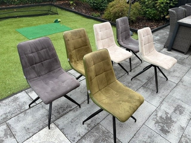 Movani eetkamerstoelen 6x, Ophalen, Gebruikt, Vijf, Zes of meer stoelen