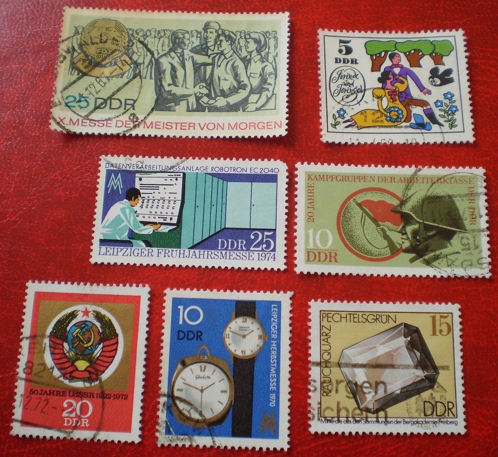 Duitsland - DDR - 7x - Militair / Horloge, Verzenden, DDR, Gestempeld