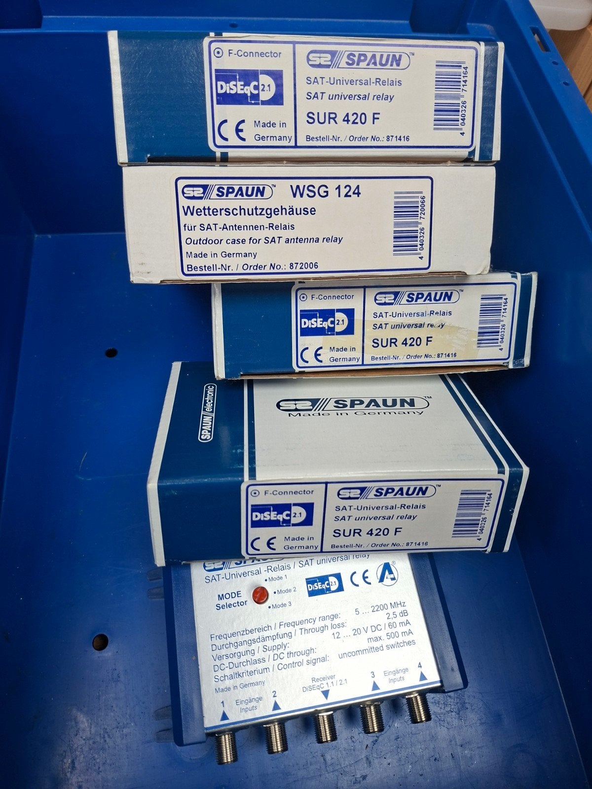 3x Spaun SUR 420 F Nooit gebruikt!!, Ophalen, Nieuw