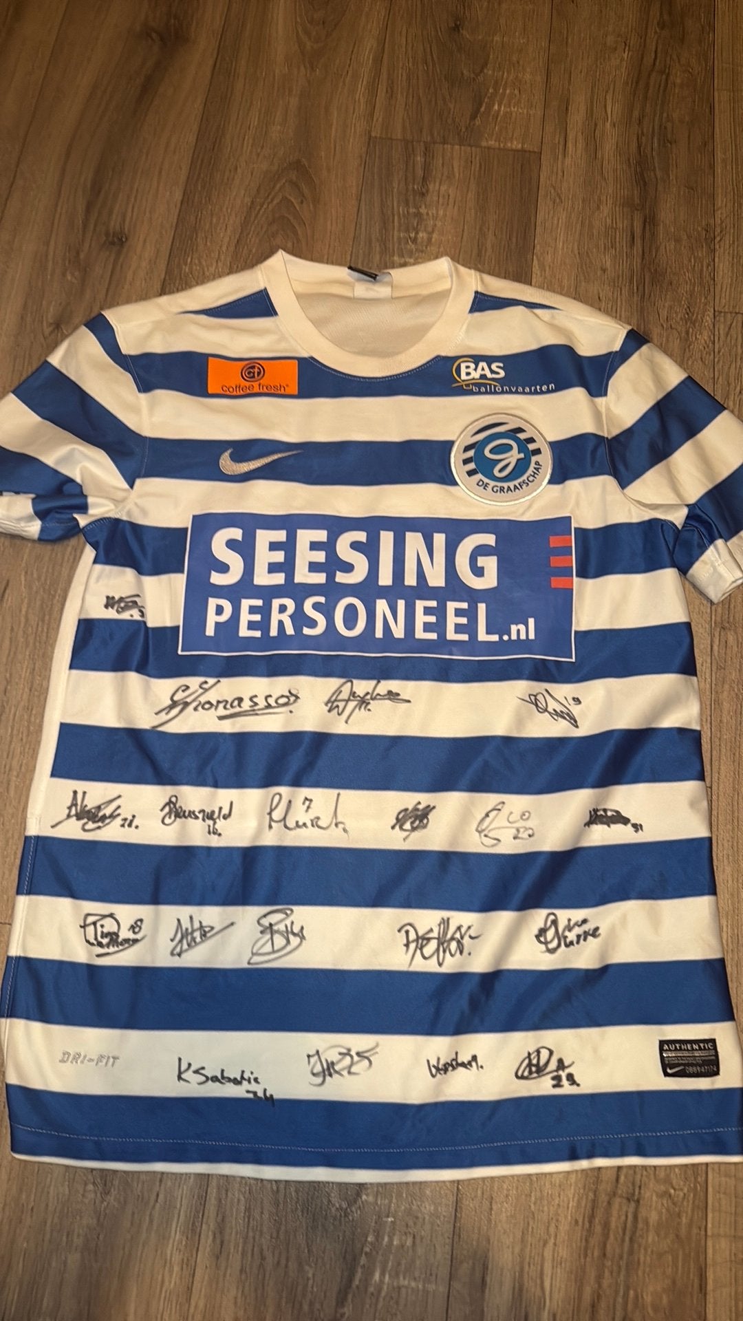 De Graafschap matchworn 2016-2017, Sport en Fitness, Maat XL, Ophalen of Verzenden, Zo goed als nieuw, Shirt