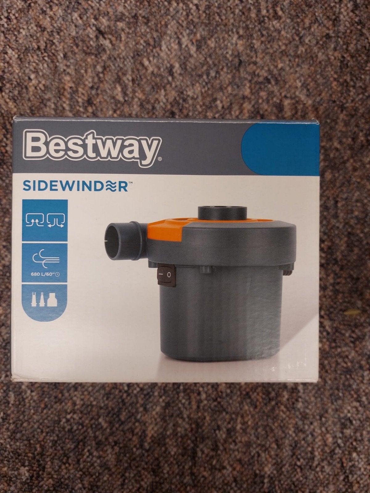 Bestway sidewinder AC Airpump( model 62139), Ophalen, Zo goed als nieuw, Elektrisch