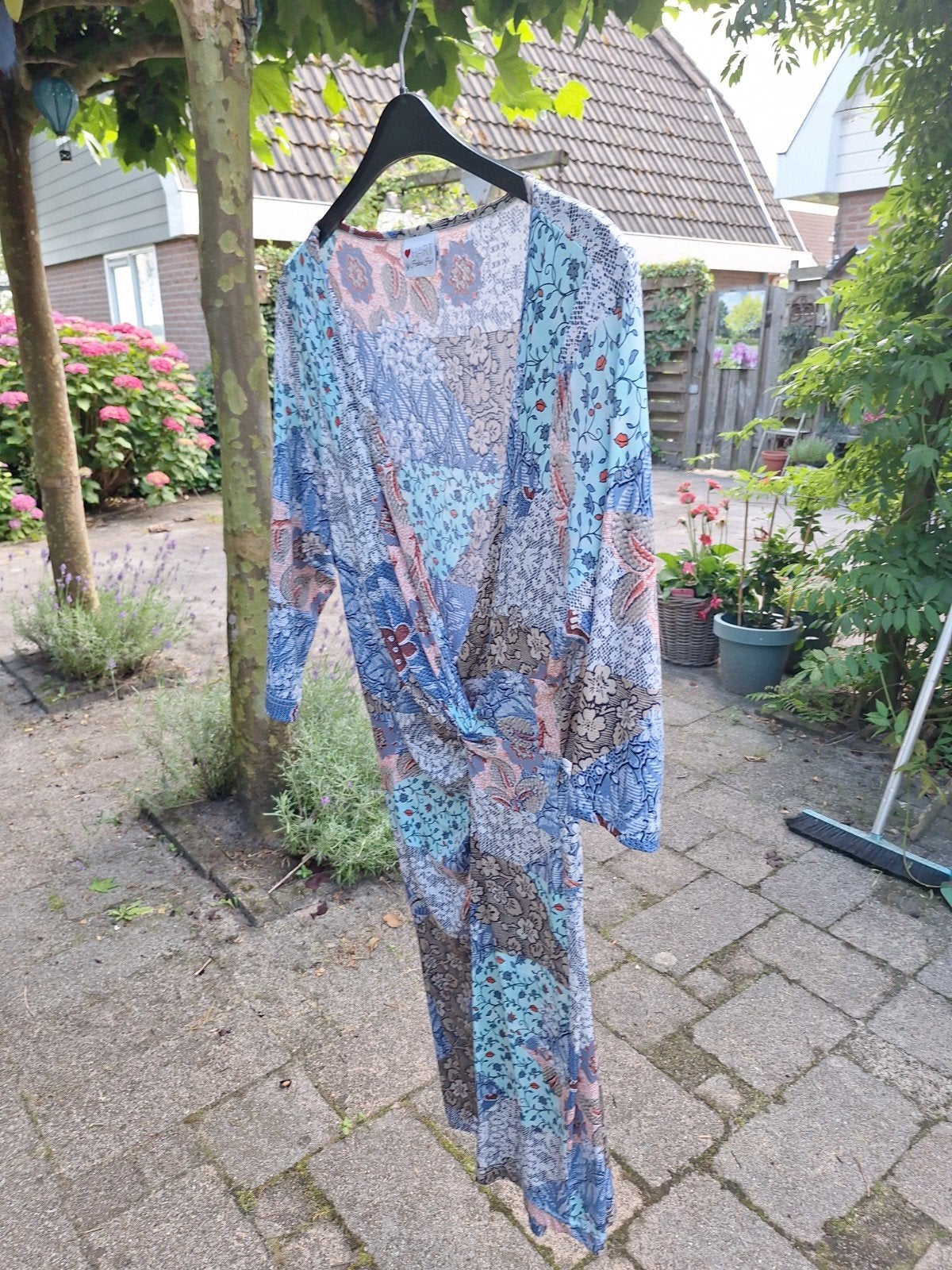 Helena Hart jurk mt xxl, Kleding | Dames, Jurken, Zo goed als nieuw, Maat 46/48 (XL) of groter, Blauw, Onder de knie, Ophalen of Verzenden