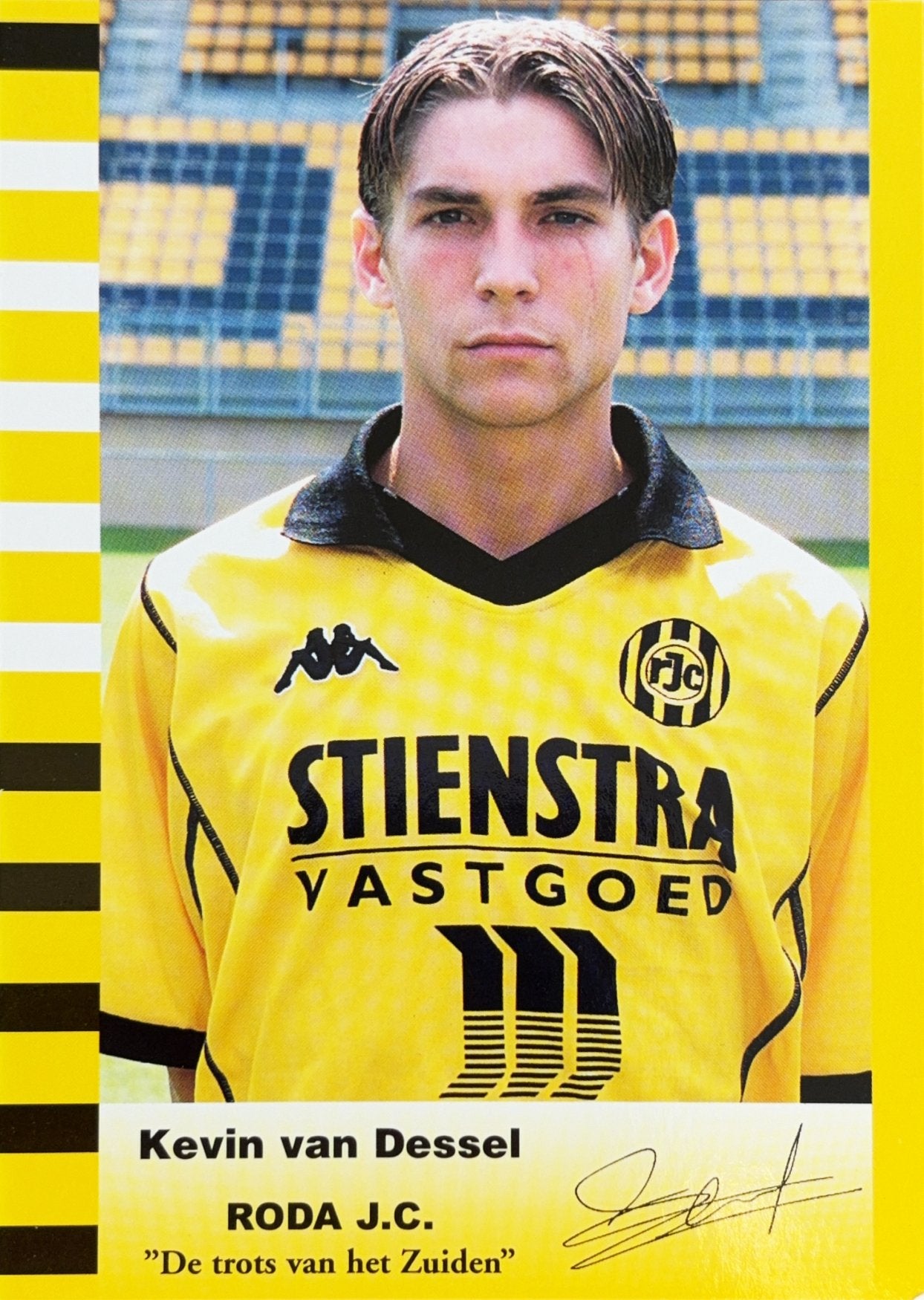Spelerskaart Kevin van Dessel - Roda JC Kerkrade - 2000/2001, Verzamelen, Verzenden, Zo goed als nieuw, Roda JC, Spelerskaart