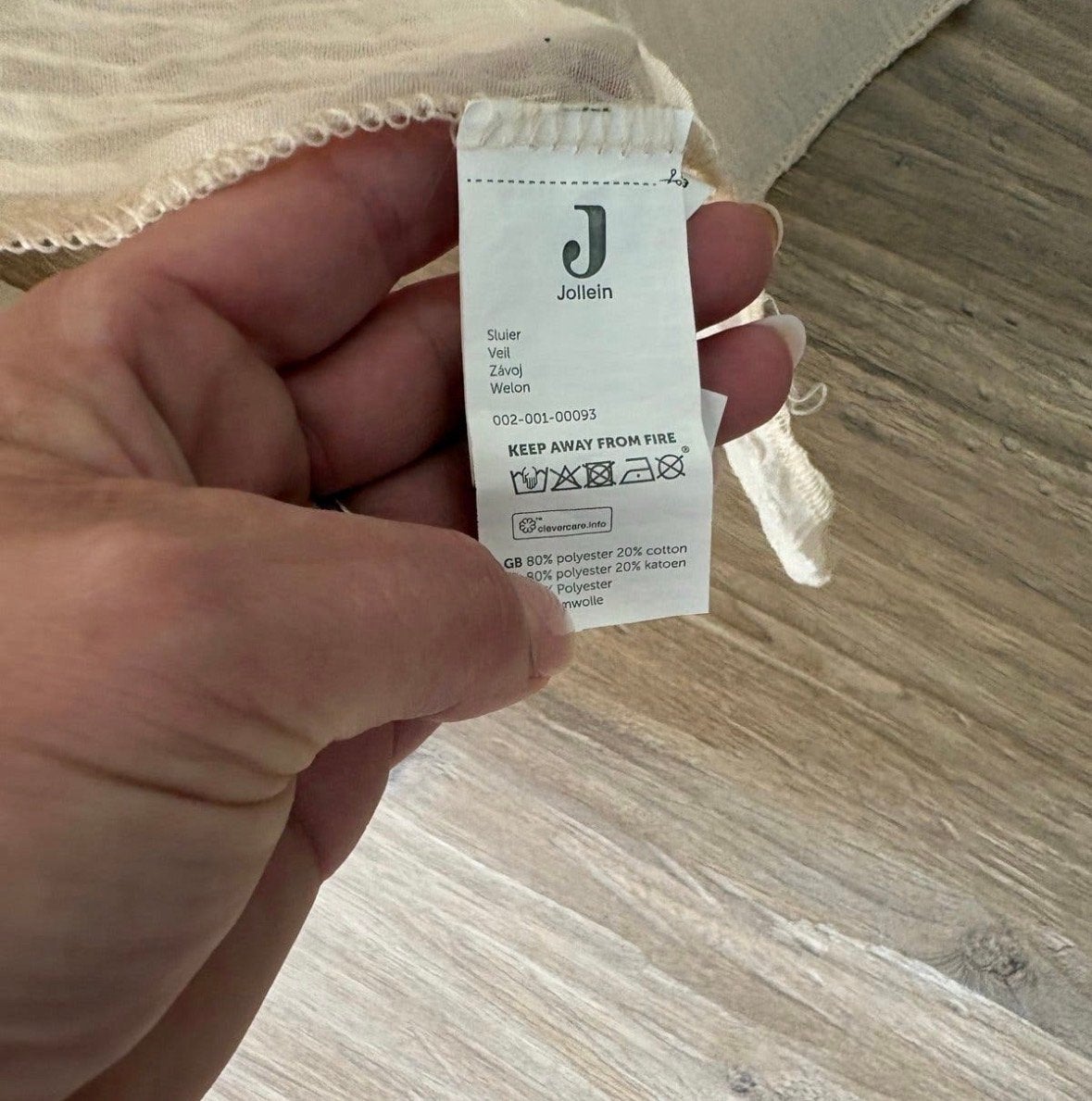 Jollein sluier/klamboe met standaard, Ophalen, Zo goed als nieuw, Overige typen