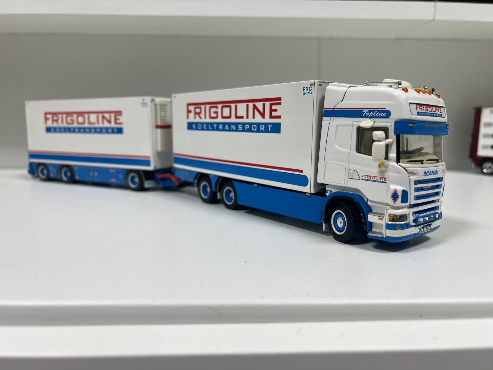 Wsi Scania Frigoline, Ophalen of Verzenden, Zo goed als nieuw, Bus of Vrachtwagen, Wsi