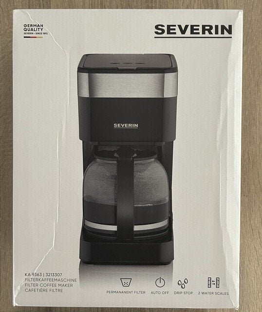 Severin koffiezetapparaat, 10 kopjes of meer, Gemalen koffie, Ophalen of Verzenden, Koffiemachine