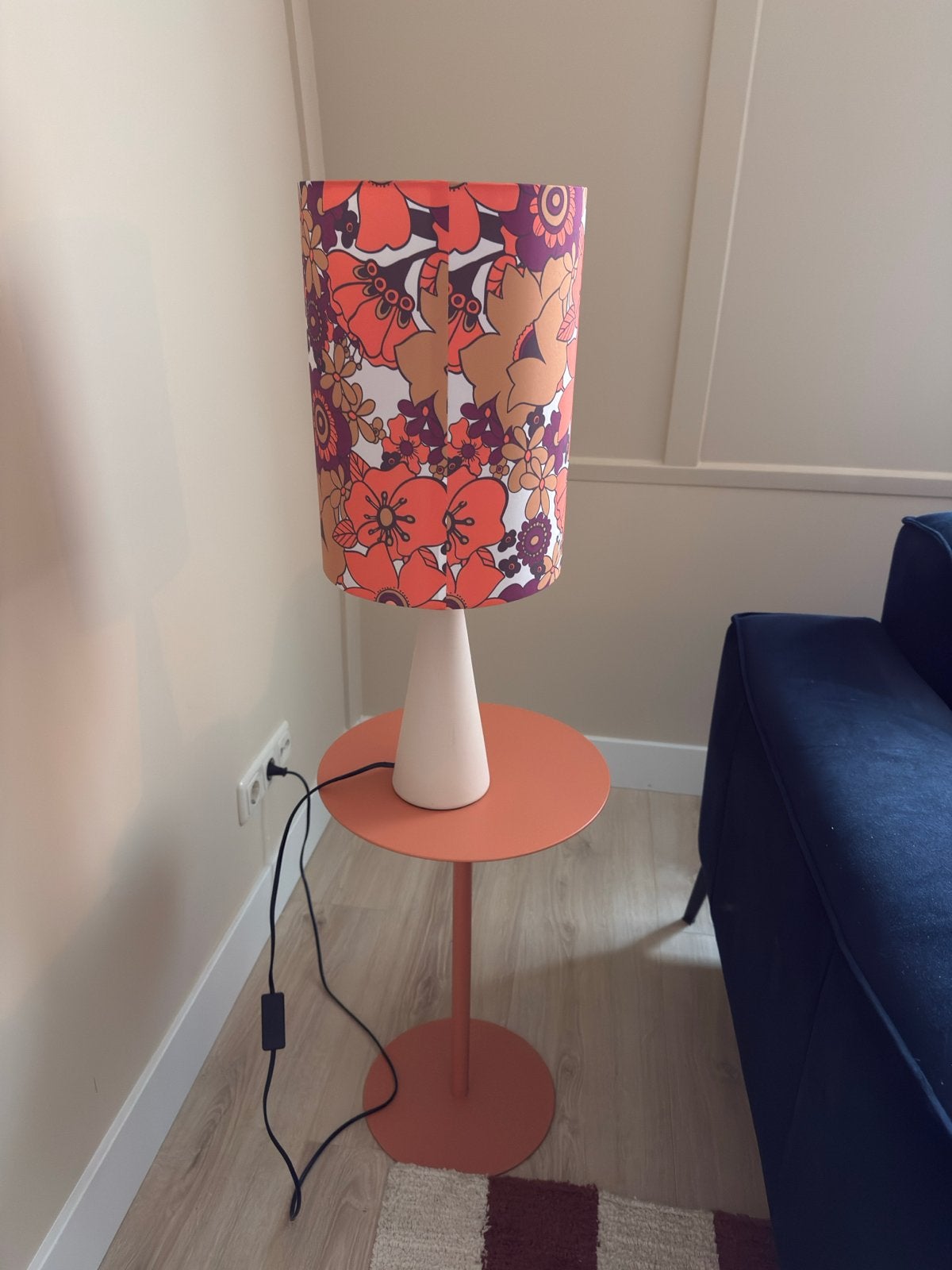 Vintage Kwantum lamp met bijzettafeltje, Ophalen, Gebruikt, Overige merken, Vintage