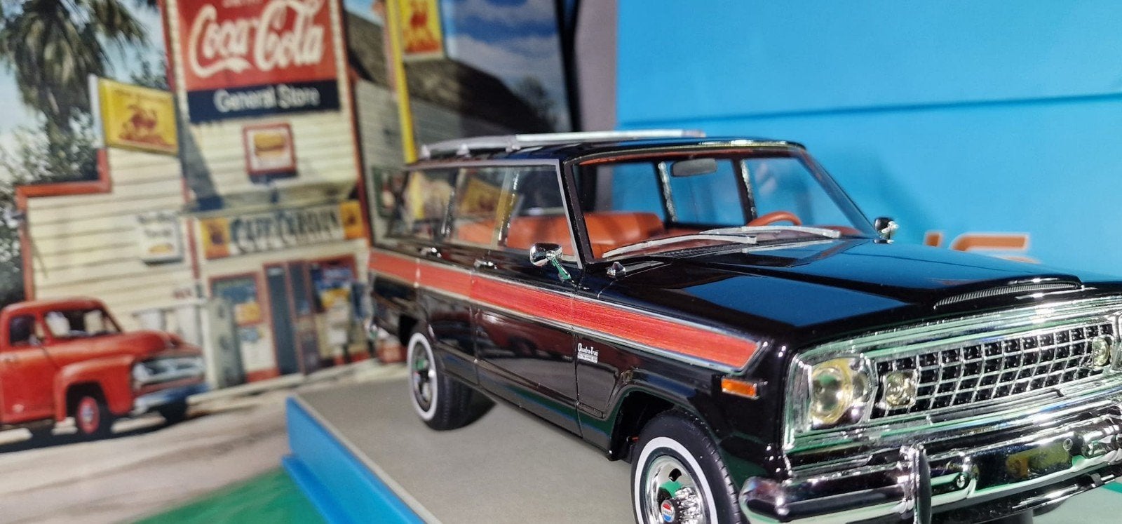 Collector's item: AMC Jeep Wagoneer Quadra-Trac 1978 (1:18, Ophalen of Verzenden, Nieuw, Auto, Overige merken