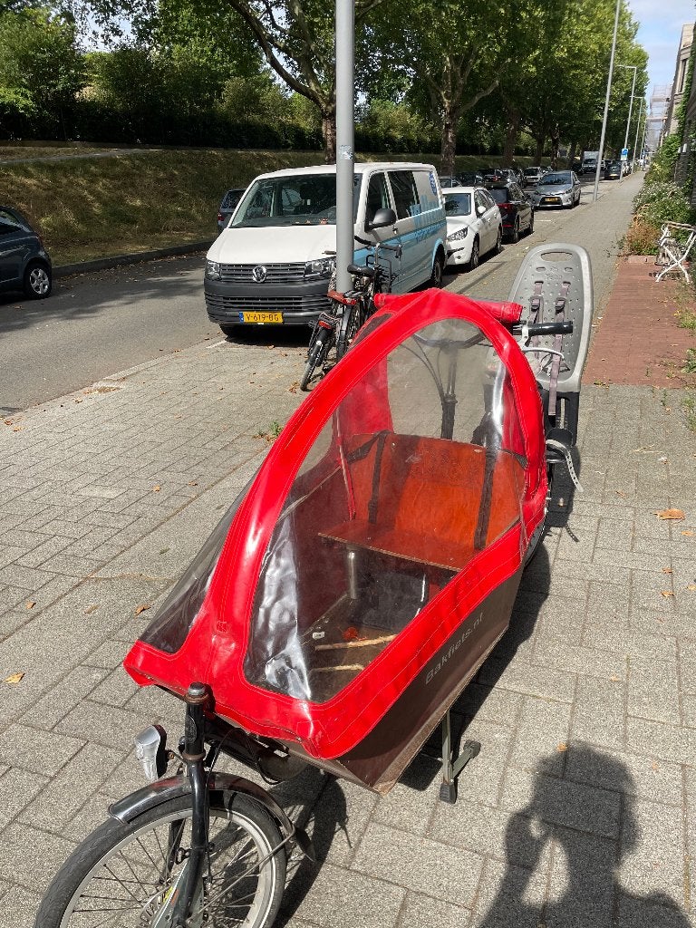Rode huif voor bakfiets cargo long, Overige merken, 4 kinderen of meer, Gebruikt, Huif