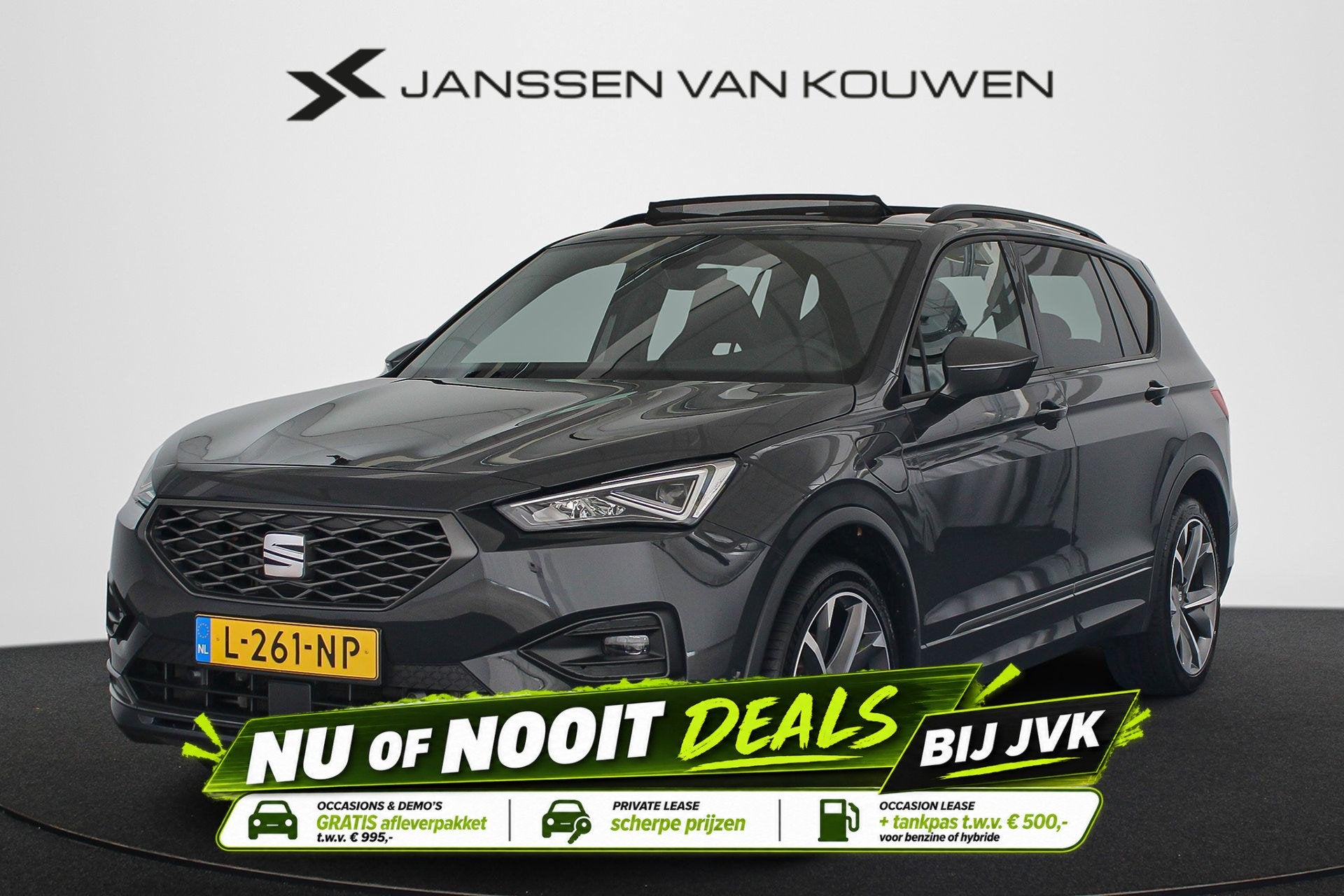 SEAT Tarraco 1.4 TSI e-Hybrid PHEV FR Panoramadak Trekhaak K, Auto's, Stof, 4 cilinders, Hybride Elektrisch/Benzine, 13 kWh
