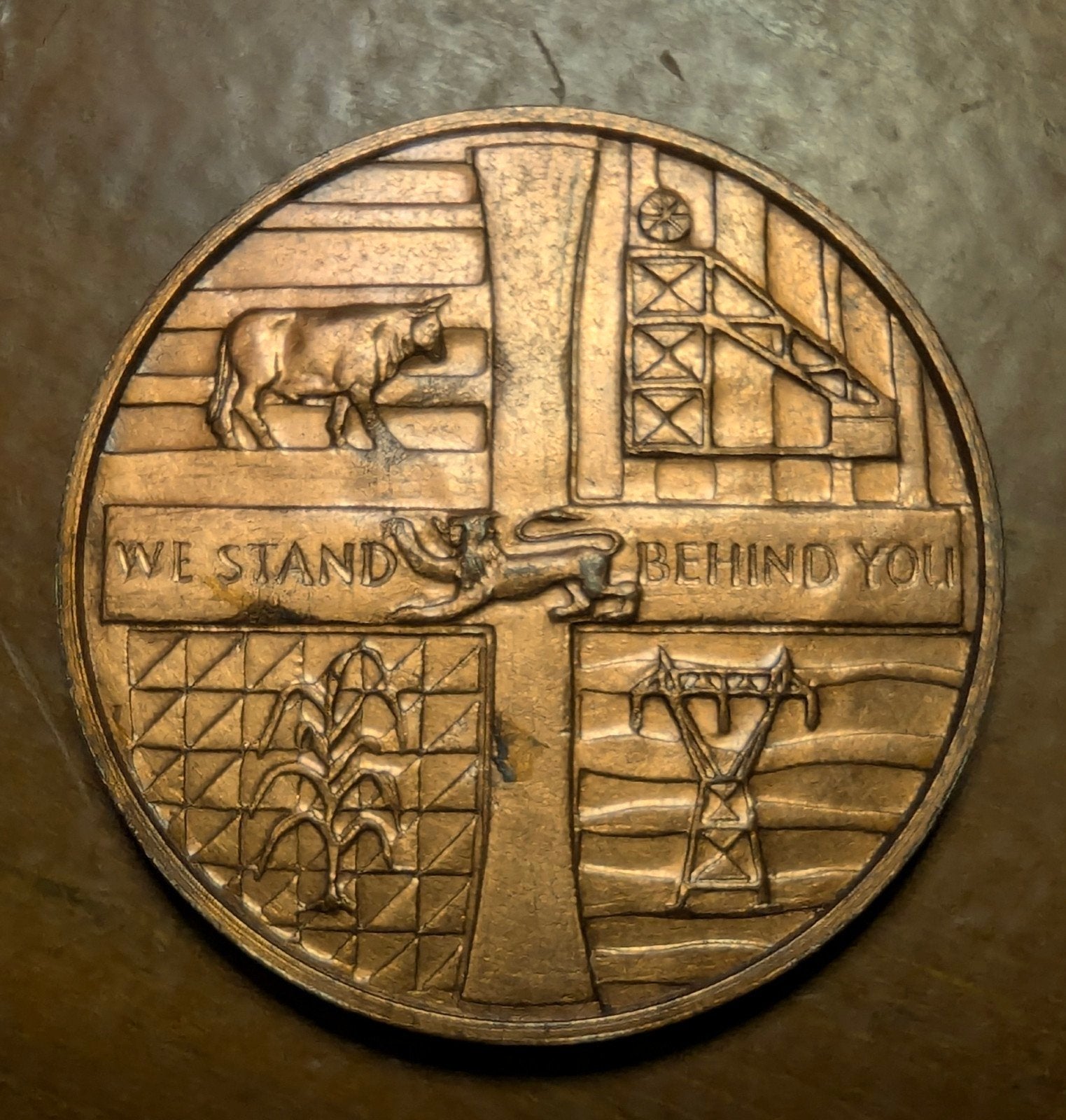 Rhodesian Independence 11 November 1965 Medaille, Ophalen of Verzenden, Overige materialen