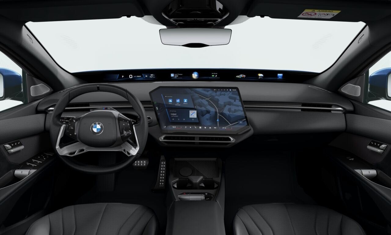 BMW i3 50 xDrive M Sport / Panoramadak / Trekhaak / 3D Head-, Auto's, Automaat, Dealer onderhouden, Zwart, Blauw
