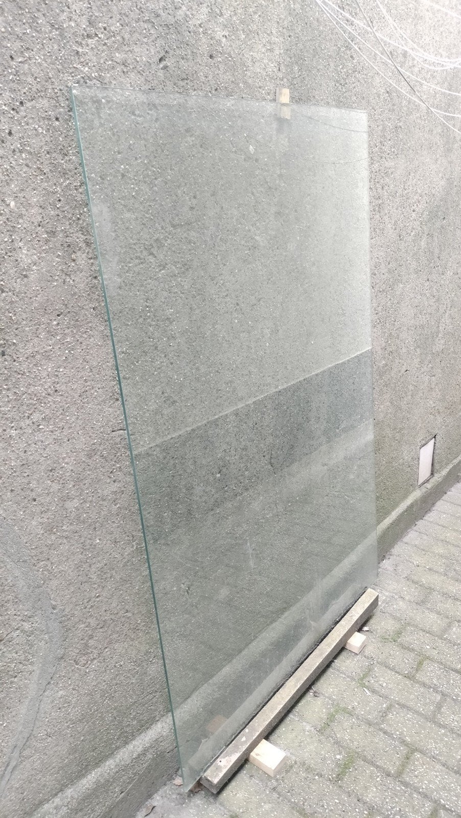 Gratis glasplaat (199,8x149,8 cm) voor op tafel, Ophalen, Gebruikt, 160 cm of meer, Glasplaat