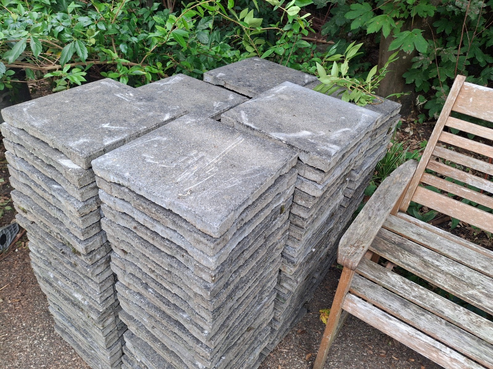 Terrastegels > 15 m² dakterras, Tuin en Terras, Ophalen, Zo goed als nieuw, 10 m² of meer, Beton