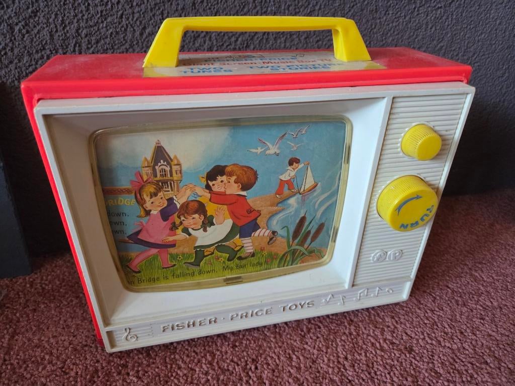 Vintage Fisher-Price Muziek TV in goede staat, Kinderen en Baby's, Speelgoed | Fisher-Price, Ophalen of Verzenden, Gebruikt, Overige typen