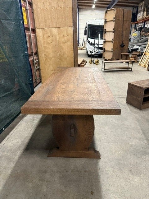 kloostertafel, Ophalen, Gebruikt, Eikenhout, 50 tot 100 cm