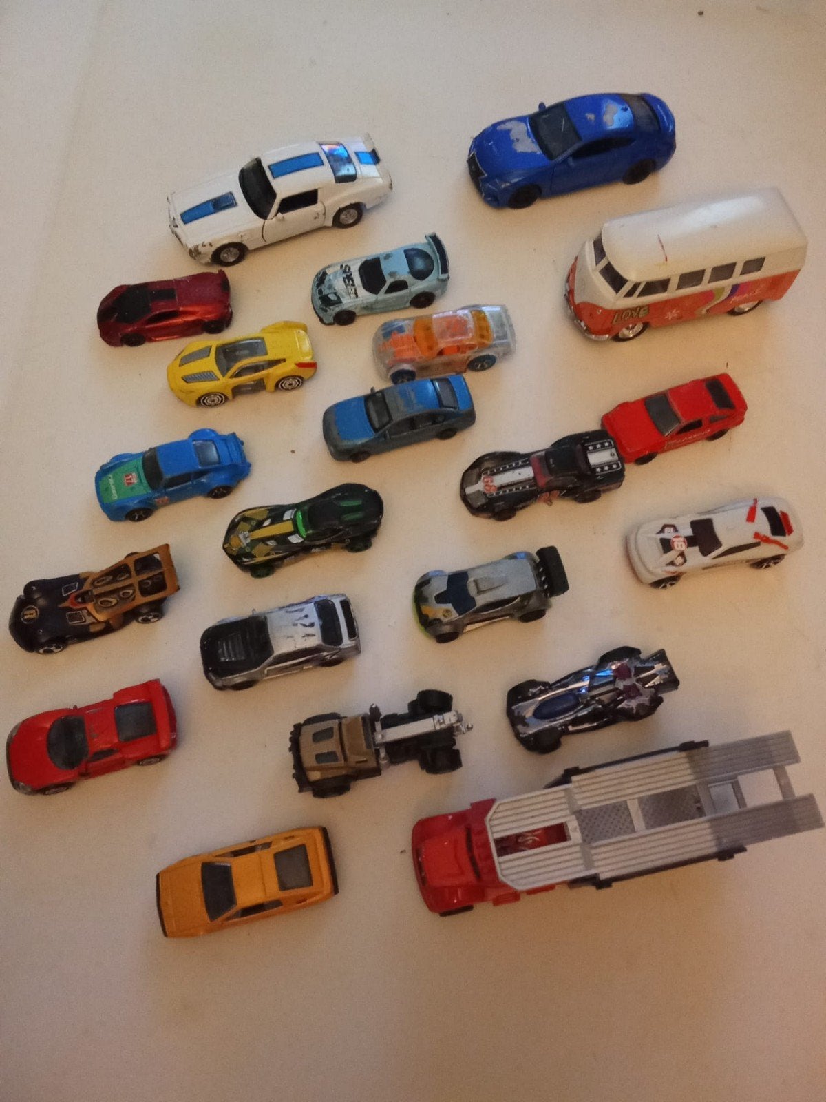 21 Vintage Autootjes - Diverse Modellen, Verzamelen, Ophalen of Verzenden, Gebruikt